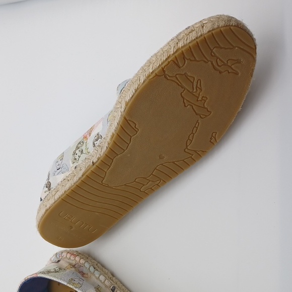 Disney Princess Pastel Portraits Ubuntu Espadrille Shoes Handmade SZ 8.5 NWOT - Picture 14 of 16